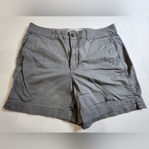 Old Navy Women's Gray Rolled-Hem Cotton Bermuda Shorts